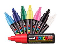 Marker mit 8mm breiter Keilspitze à l'unité | Posca
