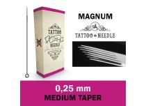 Magnum (M1) sterile 0,25 mm Nadeln - Medium Taper | Tattoo Needle