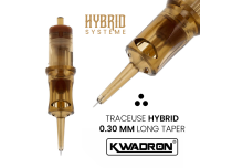 Cartouche de tatouage  Traceuse (RL) - &Oslash; 0,30 mm - Long Taper | Kwadron Hybrid
