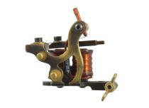 Tattoo Maschine mit Spulen Sidewheeler Rahmen Messing Spulen Lack | Bruno Ke