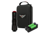 One Wireless Tattoo Maschine Schwarz Matt - Hub 4 mm - 2 Batterien | FKIrons