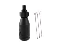 Aluminiumhülse Schwarz Ø 27mm verstellbar für Patrone + 3 Führungen