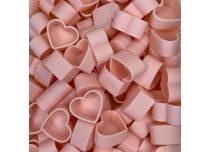 Natürliche biologisch abbaubare Caps Herz Pastell Rosa x100 St. | CRAZY CUP