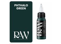 Encre de Tatouage RAW Platinum, stérile, coloris : Phthalo Green