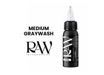 Encre de Tatouage RAW Platinum, stérile, coloris : Medium Graywash