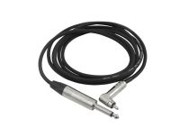 Clip Cord VMOTHS Jack 6,35 / RCA abgewinkelt Länge 2m Schwarz