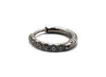 Ring Stahlscharnier mit eingelegten Strasssteinen |  ITC