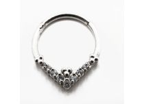 Ring Stahl Scharnier Strass Losange |  ITC