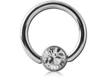 Ring mit farbigem Kristall 2,5 mm |  ITC