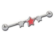Barbell Stahl Industriell Drei-Sterne-Muster |  ITC