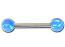 Barbell Stahl Opal Synthetik Farbige Kugeln 5mm|  ITC