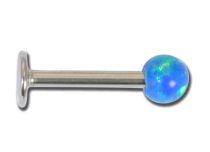 Labret Stahl Opal Synthetisch, Kugel 3 mm  iTC