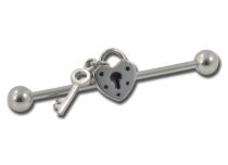 Barbell Industrieller Stahl Kugeln 5 mm Motiv Vorhängeschloss |  ITC