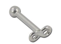 Barbell Stahl Motiv Unendlich, Kugel 3 mm |  ITC