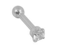 Micro Barbell Stahl Kristall Griffé |  ITC