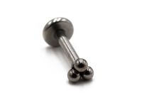 Labret Acier Motiv Triple Ball |  ITC