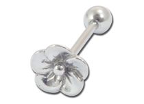 Barbell Stahl Motiv Blume 10 mm |  ITC