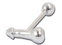 Barbell Stahl Motiv Geschlecht 12 mm |  ITC