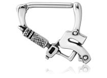 Stahl Teton Schmuck Clickers Motiv Dermograph |  ITC