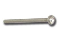 Stud Gerade Nase Stahl von 1 mm bis Kugel 2,3 mm - Farbiger Kristall |  ITC