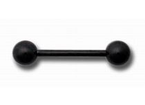 Barbell Titanium Schwarz mit Kugeln |  ITC