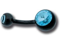 Banane Titanium Schwarz Doppelkristall Farbige Kugeln 5/8 mm |  ITC