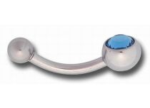 Banane Stahl mit Facettenschliff Kristall Bunte 6 mm |  ITC