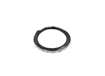 Scharnierring Stahl 1.2mm schwarz mit Strasssteinen
