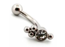 Micro Banane Stahl Tribal mit Strass |  ITC