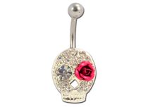 Banane Stahl Fantasy Motiv Crane Calavera &amp; Blume |  ITC