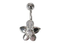Banane mit Blumenmuster Strass Weiß |  ITC