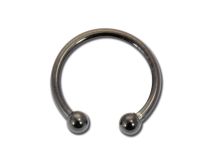 Falsches Hufeisen Septum Stahl Schwarz |  ITC