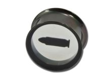 Plug Schwarz Stahl Schulterfrei Doppelmotiv Ball |  ITC