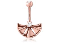 Banane Dreieck Rose Gold mit Zentralkristall |  ITC