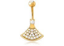 Banane Dreieck Gold Multistrass |  ITC