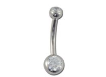 Banane Titanium Interne Metall Doppel Strass Kugeln 4 / 6 mm |  ITC