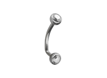 Mikro-Banane Christina Titanium 1.6mm Doppel-Strass irisierend