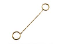 Ringe Stahl PVD Gold Scharnier mit langer Kette |  ITC