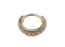 Scharnierring CoCr Pvd Gold 1.2X10 multi strass