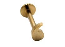 Labret Stahl PVD Gold Tropfenmotiv |  ITC