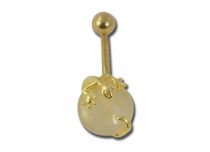 Goldene Stahltasche mit Perlen und Eidechsenmuster |  ITC