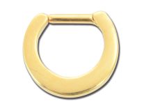 Septumring Stahl vergoldet mit Scharnier |  ITC