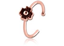 Fake Piercing Septum Ring Rose Gold Blumenmuster |  ITC