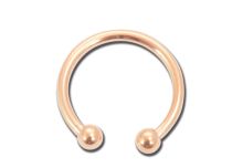 Fake Septum Piercing Stahl Vergoldet Rosa Hufeisen |  ITC