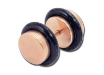 Fake Plug Stahl vergoldet Rose |  ITC