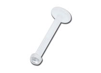 BioFlex sterile Labret mit Kopf BioFlex Kristall Weiß |  ITC 10 Stk.