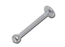 Schachtel 10 St. Sterile Titanium Labret mit Scheibe 4 mm Kugel 2,5 mm Strass Weiß |  ITC