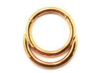 Scharnierring Titan PVD Gold Steril Mondmotiv |  ITC