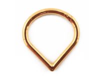 Ring Scharnier Titan PVD Gold Steril Motiv Tropfen |  ITC