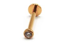 Labret PVD Gold Intern Steril Strass |  ITC